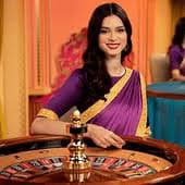 a77 လောင်းကစား Live Dealer Baccarat Table MMK ကျပ် ကစားနေသောပုံ
